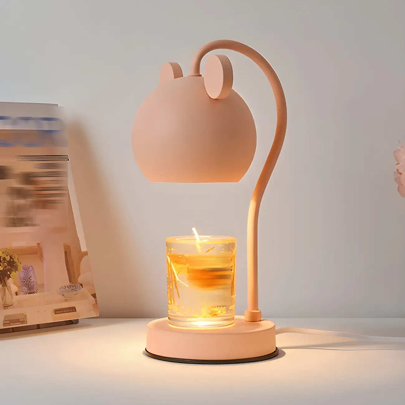 Cute Bear Shade Metal Kids Lamp for Bedroom
