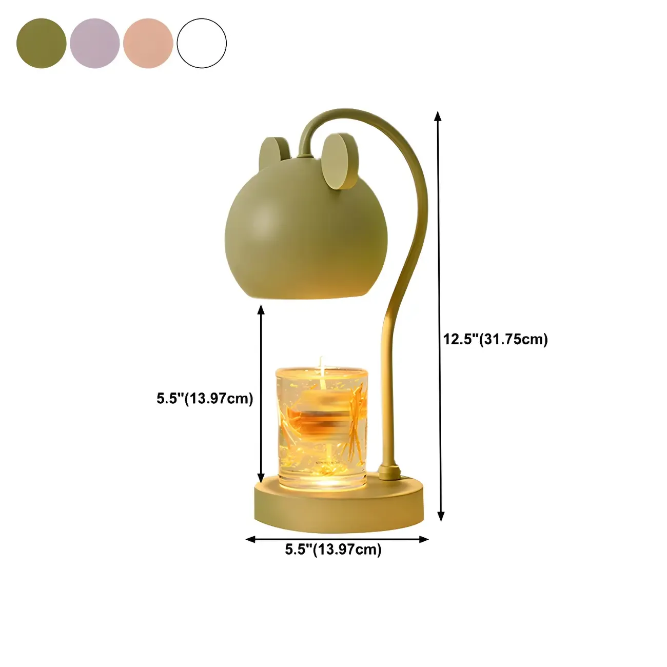 Cute Bear Shade Metal Kids Lamp for Bedroom