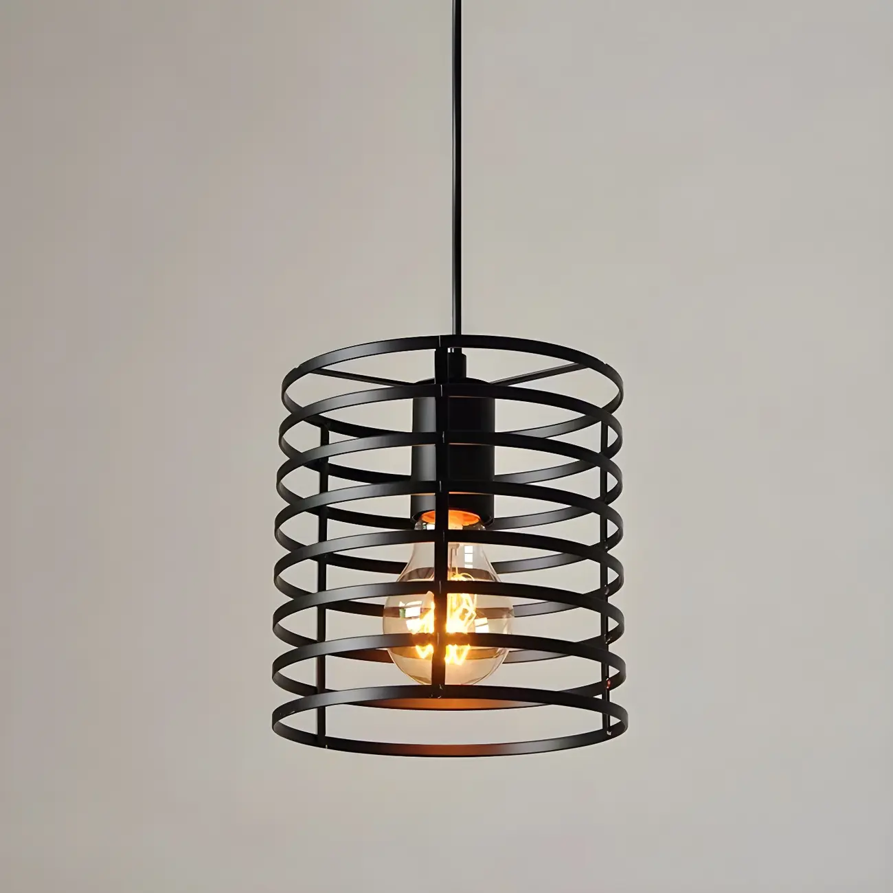 Industrial Black 3-Light Lantern Pendant Light Image - 5 | homeyfad
