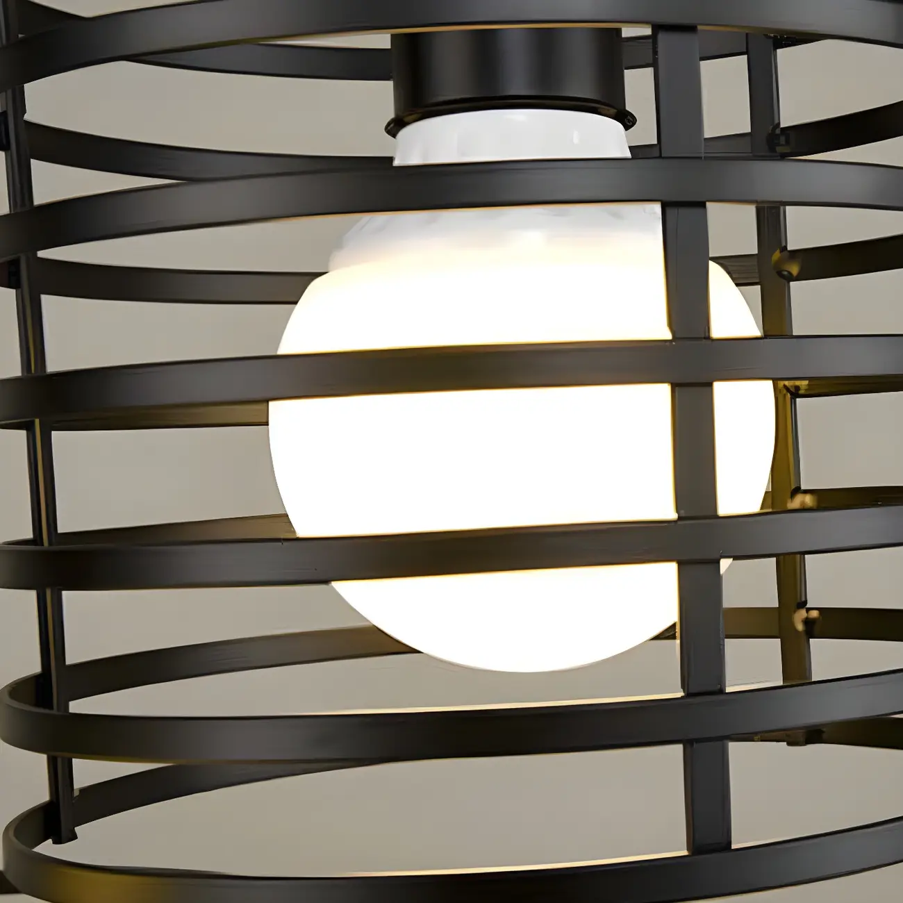 Industrial Black 3-Light Lantern Pendant Light Image - 15 | homeyfad