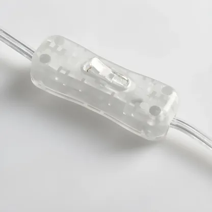 Nordic Beige Solid Wood Plastic Cone Shade Table Lamp Image - 16