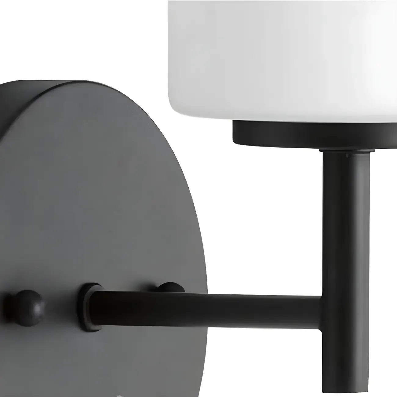 Industrial Metal Cylinder Glass Bathroom Vanity Light