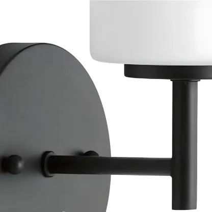 Industrial Metal Cylinder Glass Bathroom Vanity Light