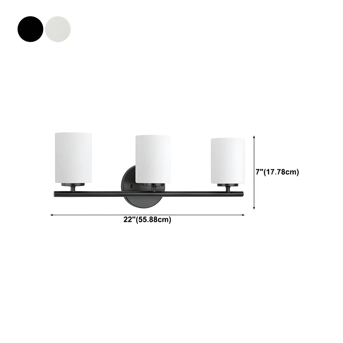 Industrial Metal Cylinder Glass Bathroom Vanity Light | homeyfad