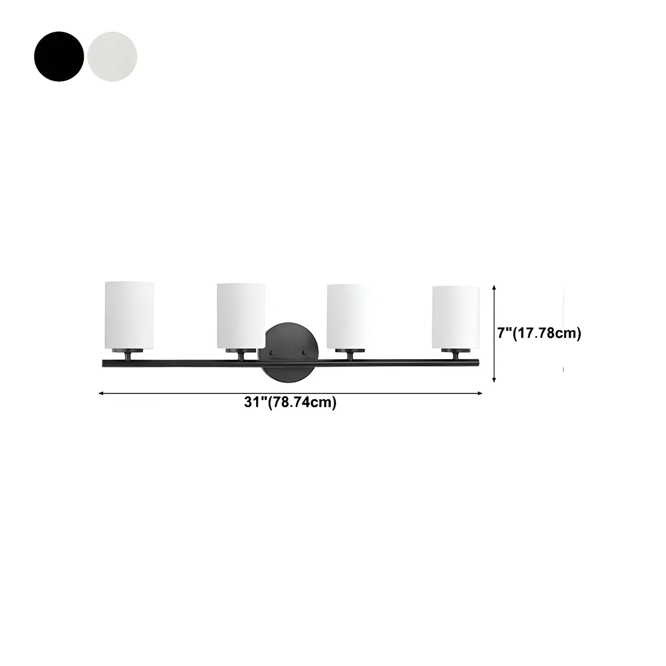 Industrial Metal Cylinder Glass Bathroom Vanity Light | homeyfad