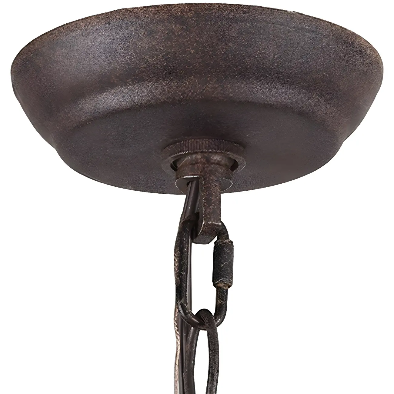 Antique Wood Quatrefoil Rustic Metal Chandelier Image - 10 | homeyfad