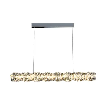 Oversized Modern Crystal Pendant Light for Kitchen Image - 5