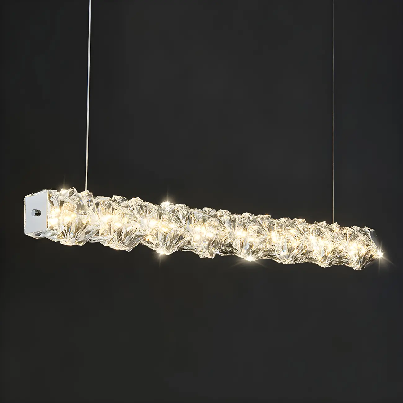 Oversized Modern Crystal Pendant Light for Kitchen Image - 8 | homeyfad