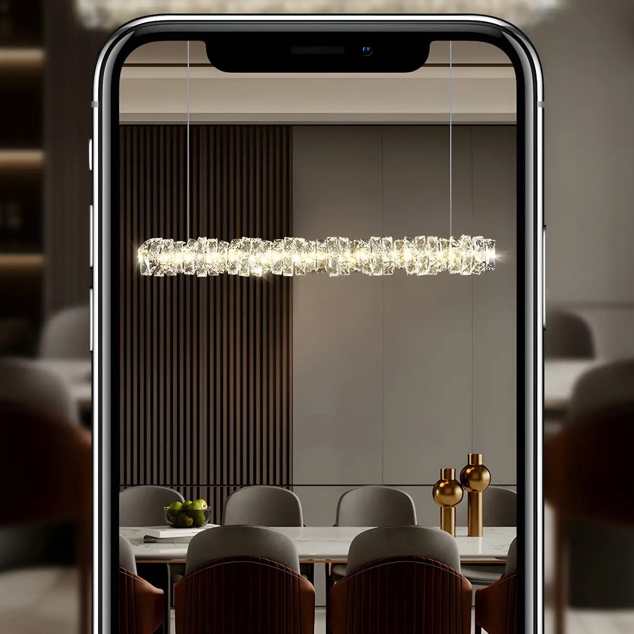 Oversized Modern Crystal Pendant Light for Kitchen Image - 15 | homeyfad