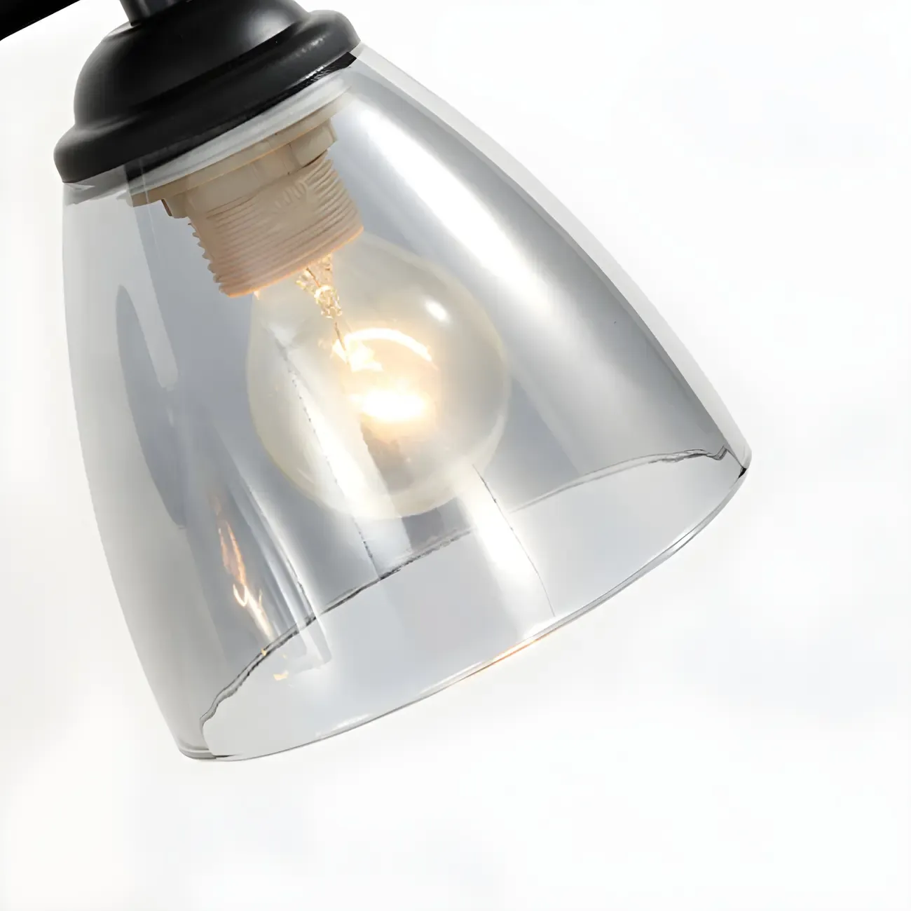 Modern Glass Vanity Light Fixture for Bathroom Wall Image - 6