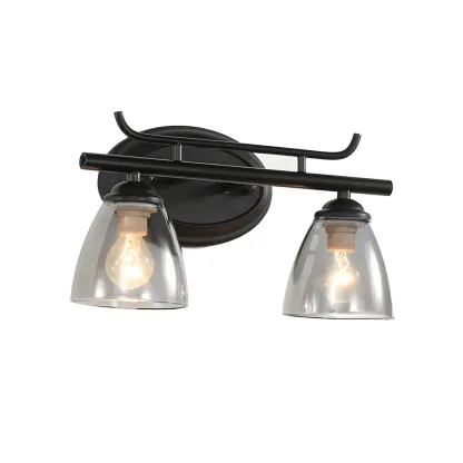 Modern Glass Vanity Light Fixture for Bathroom Wall Image - 10