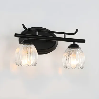 Modern Glass Vanity Light Fixture for Bathroom Wall Image - 13