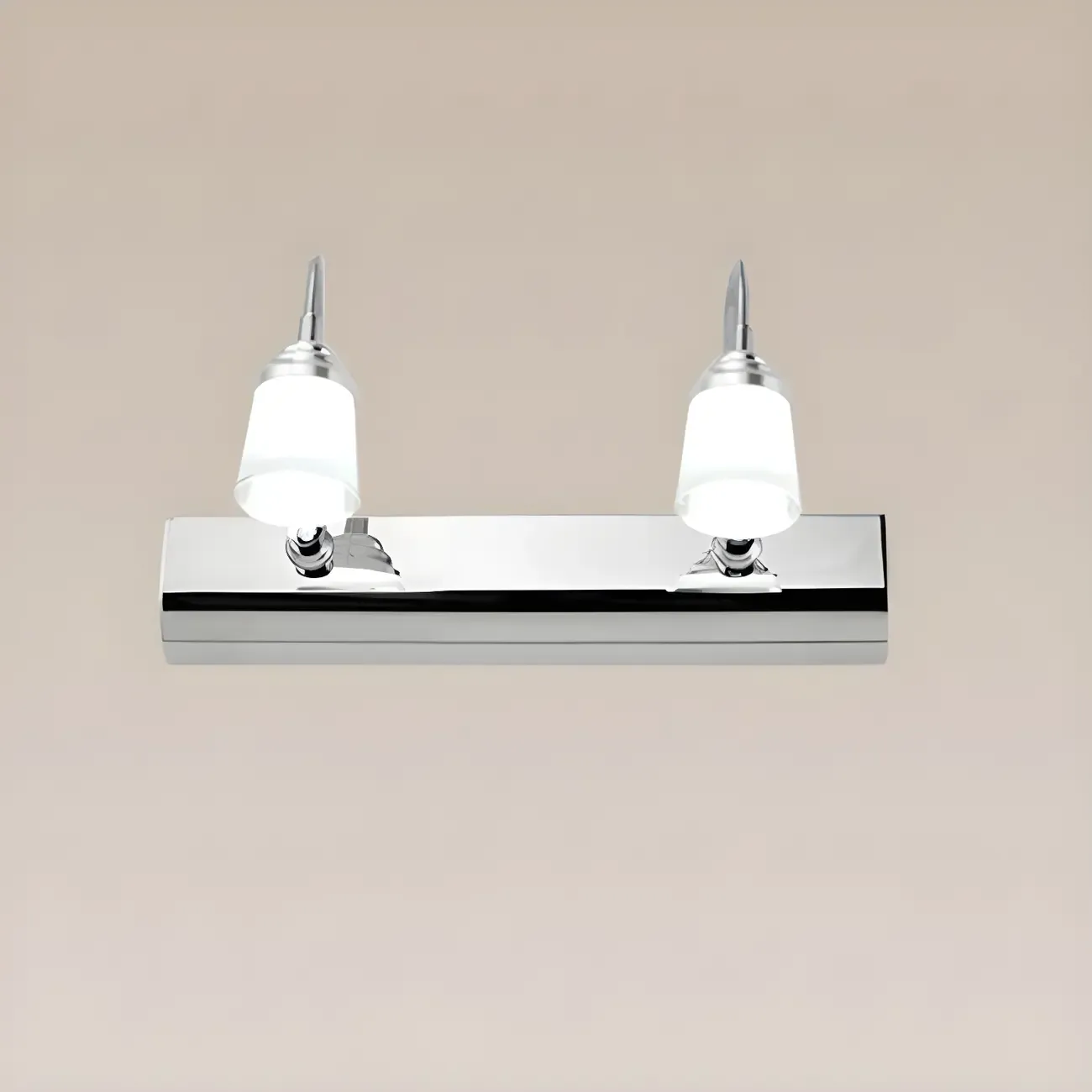 Modern Chrome Adjustable LED Vanity Light for Bathroom Image - 8