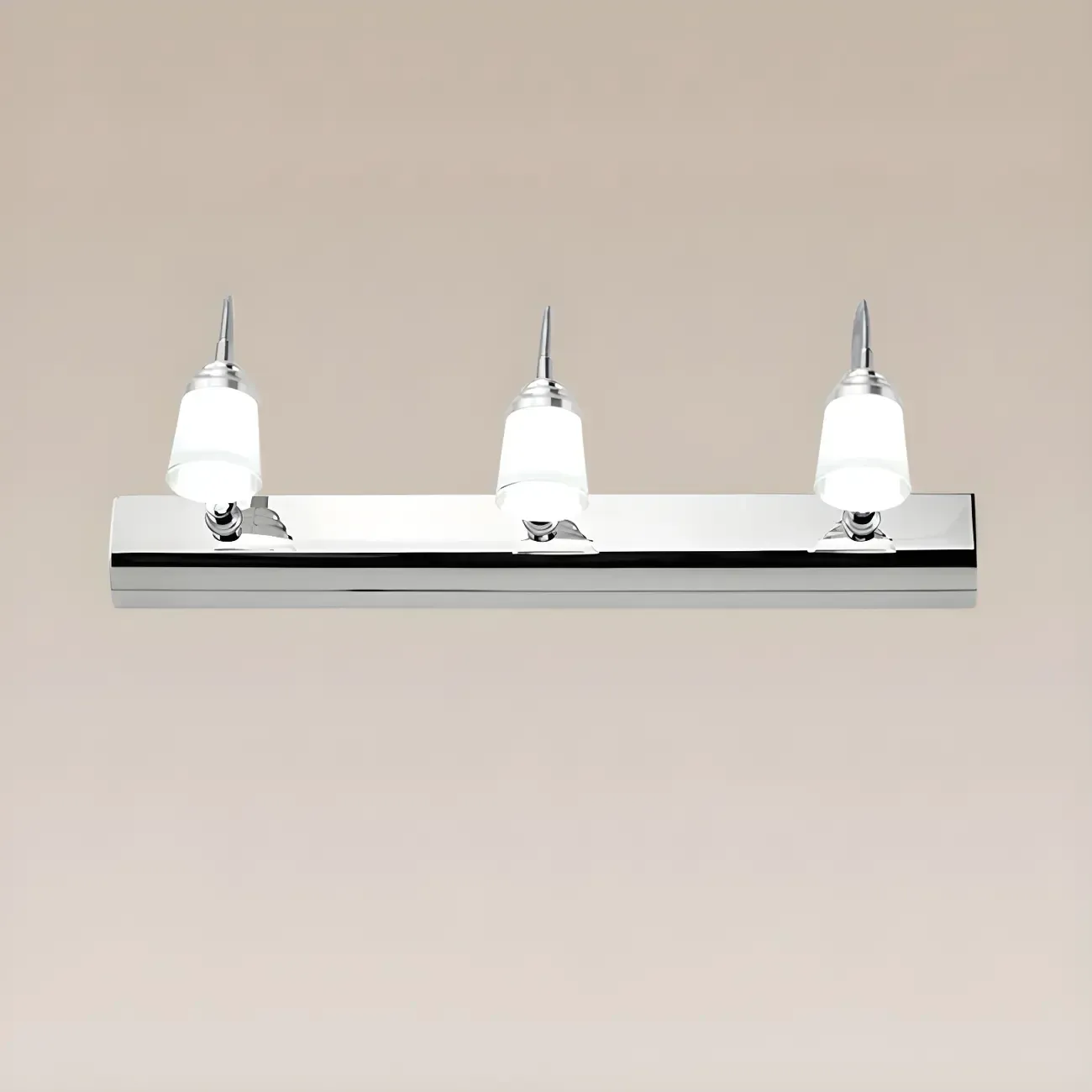 Modern Chrome Adjustable LED Vanity Light for Bathroom Image - 9