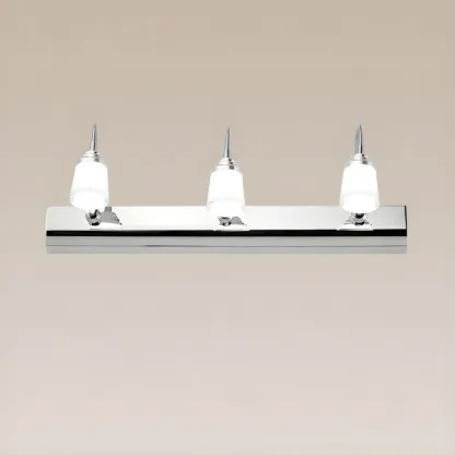 Modern Chrome Adjustable LED Vanity Light for Bathroom Image - 9