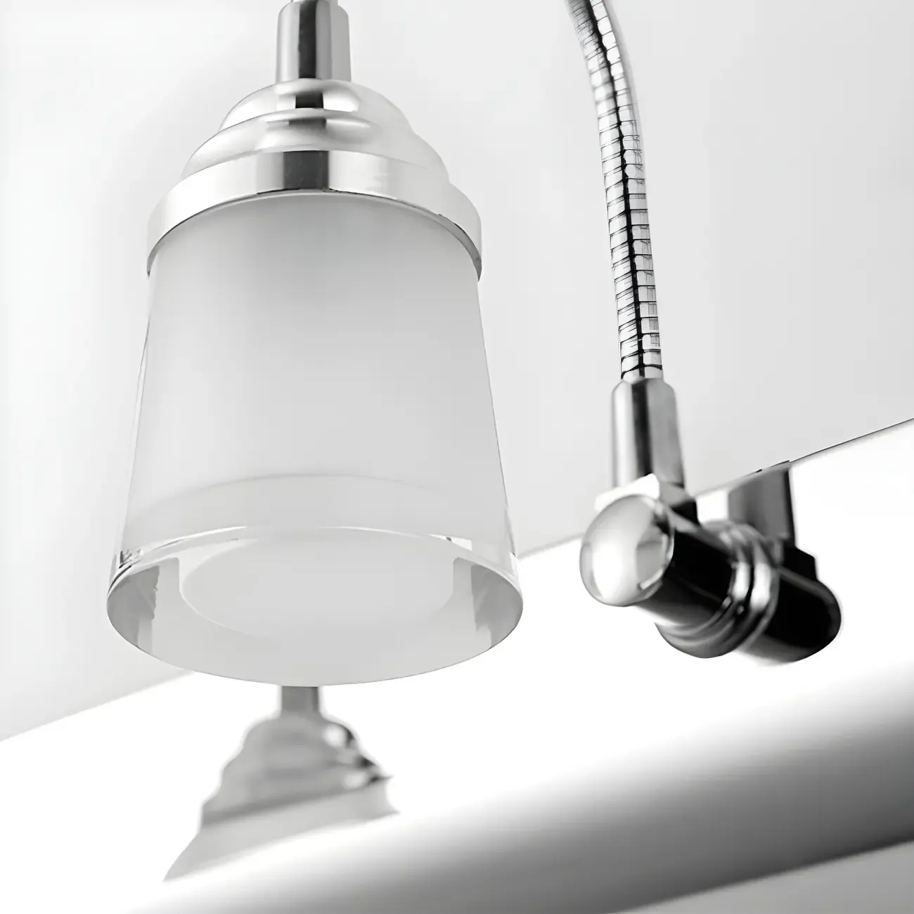 Modern Chrome Adjustable LED Vanity Light for Bathroom Image - 15
