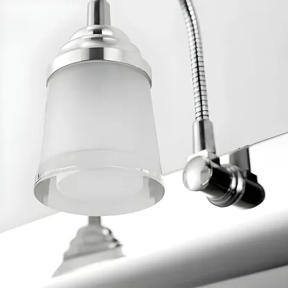 Modern Chrome Adjustable LED Vanity Light for Bathroom Image - 15