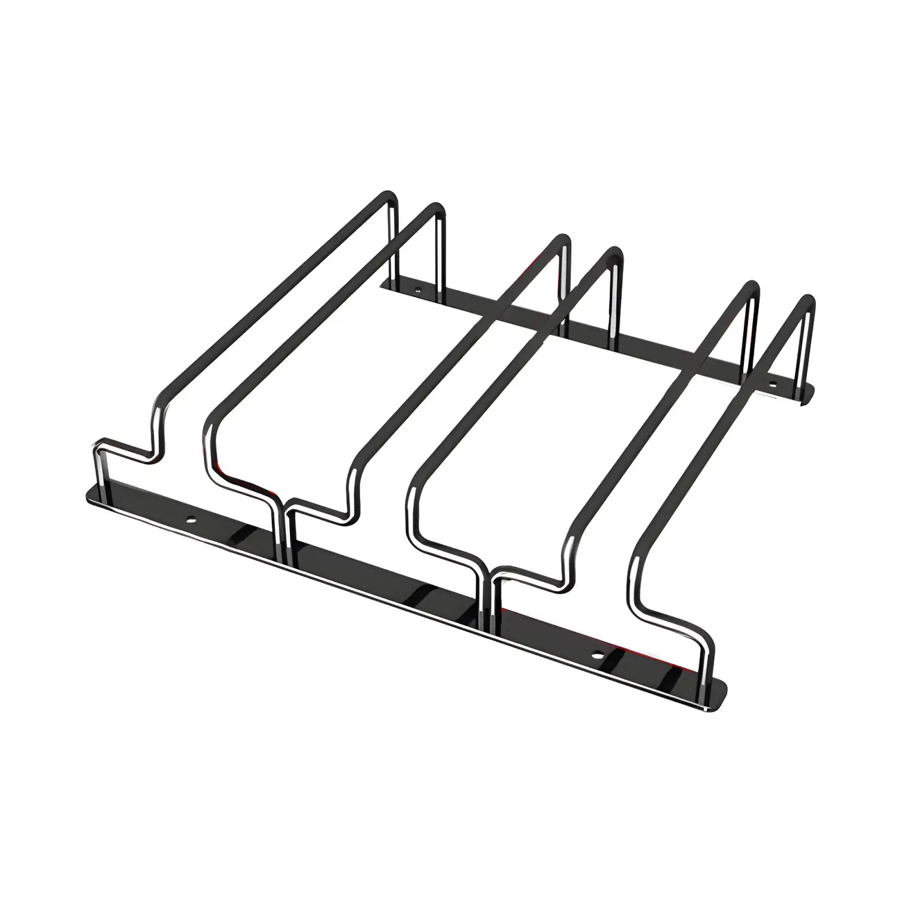 Contemporary Metal Hanging Wine Glass Rack Black Image - 5 | homeyfad