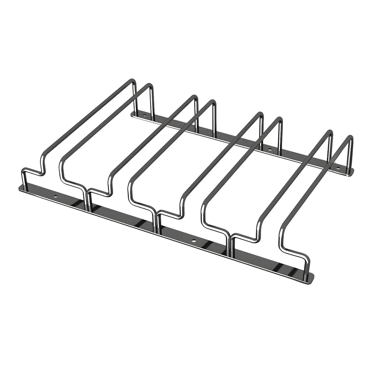 Contemporary Metal Hanging Wine Glass Rack Black Image - 11 | homeyfad