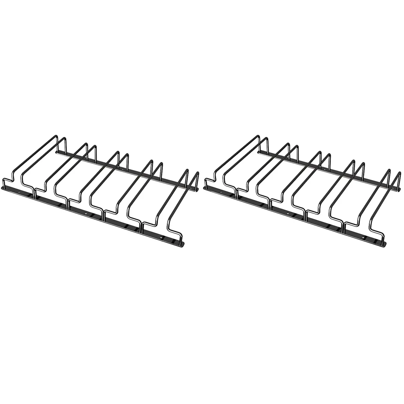 Contemporary Metal Hanging Wine Glass Rack Black Image - 19 | homeyfad