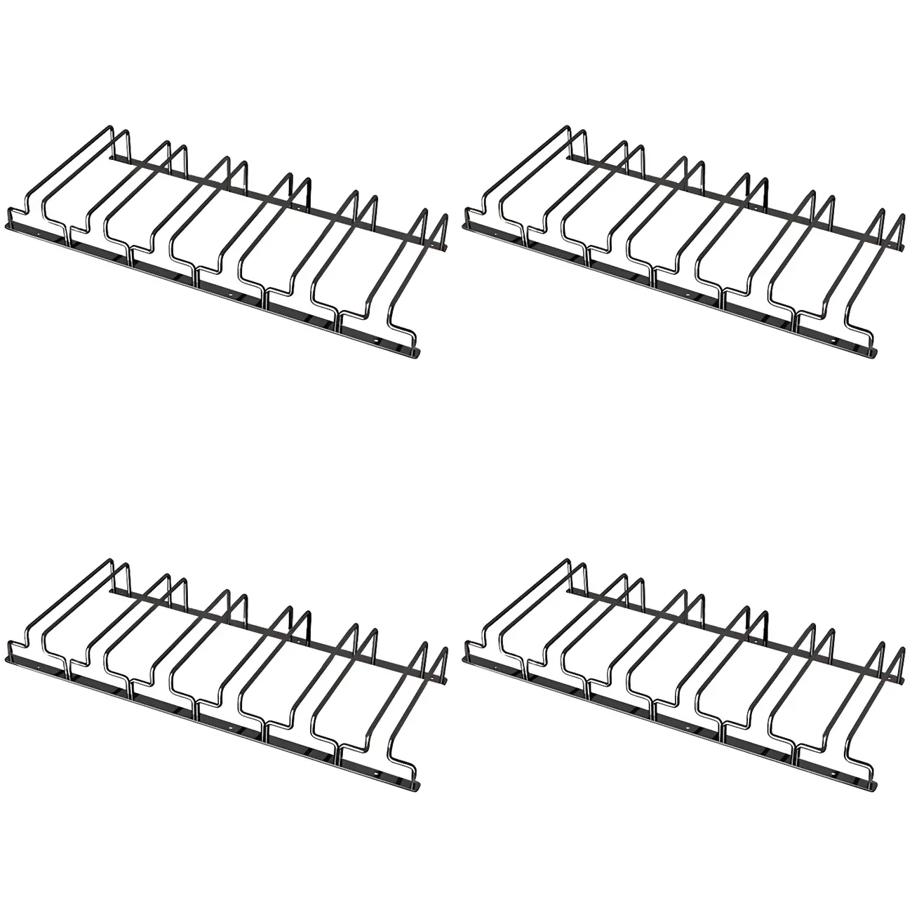 Contemporary Metal Hanging Wine Glass Rack Black Image - 25 | homeyfad