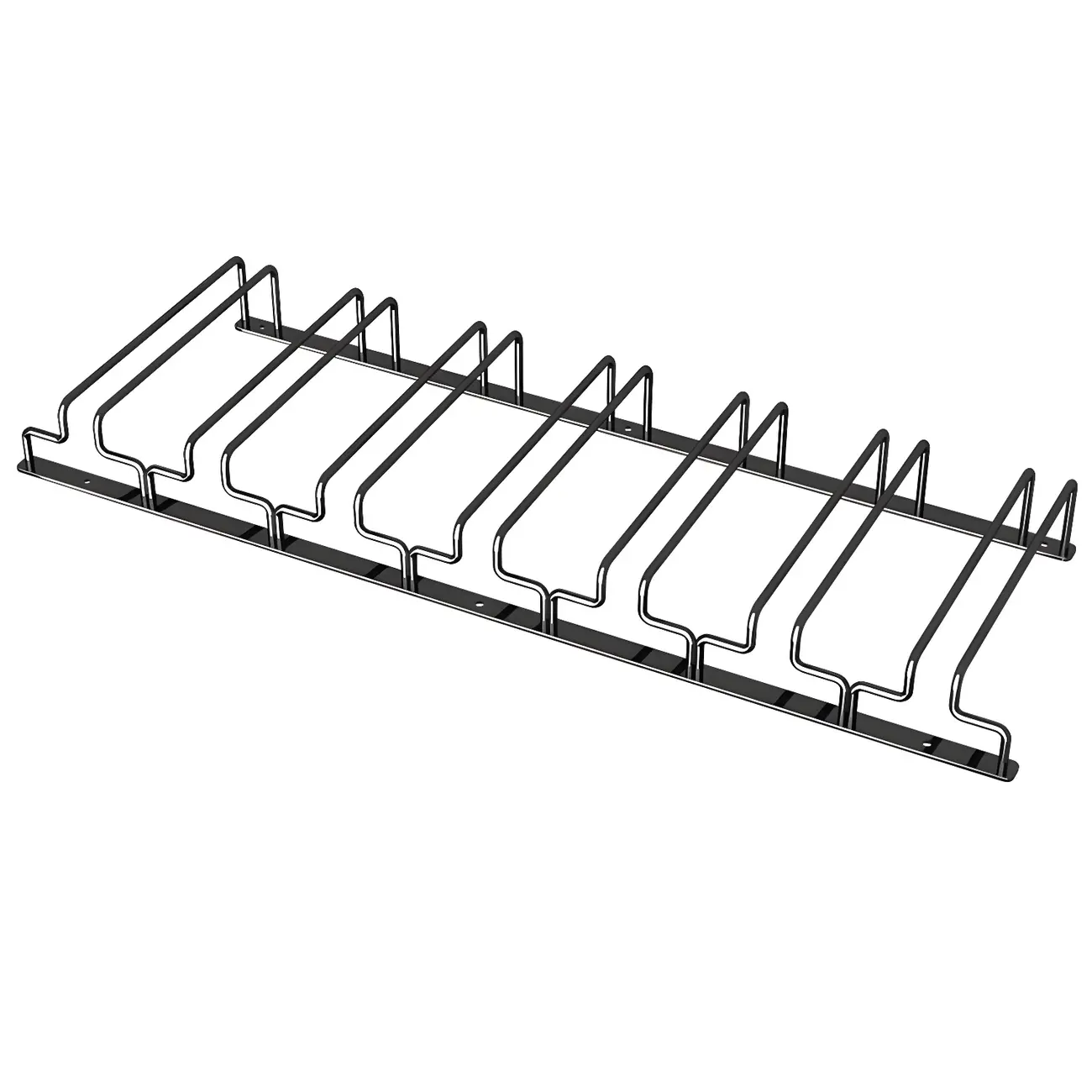 Contemporary Metal Hanging Wine Glass Rack Black Image - 26 | homeyfad