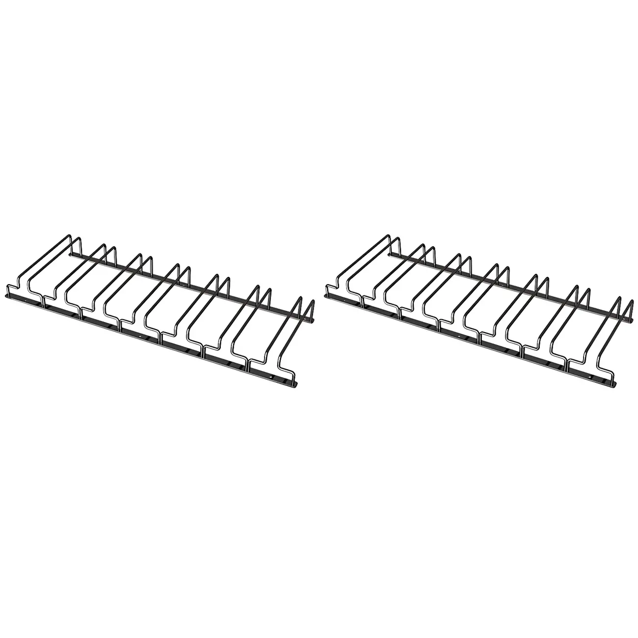 Contemporary Metal Hanging Wine Glass Rack Black Image - 27 | homeyfad