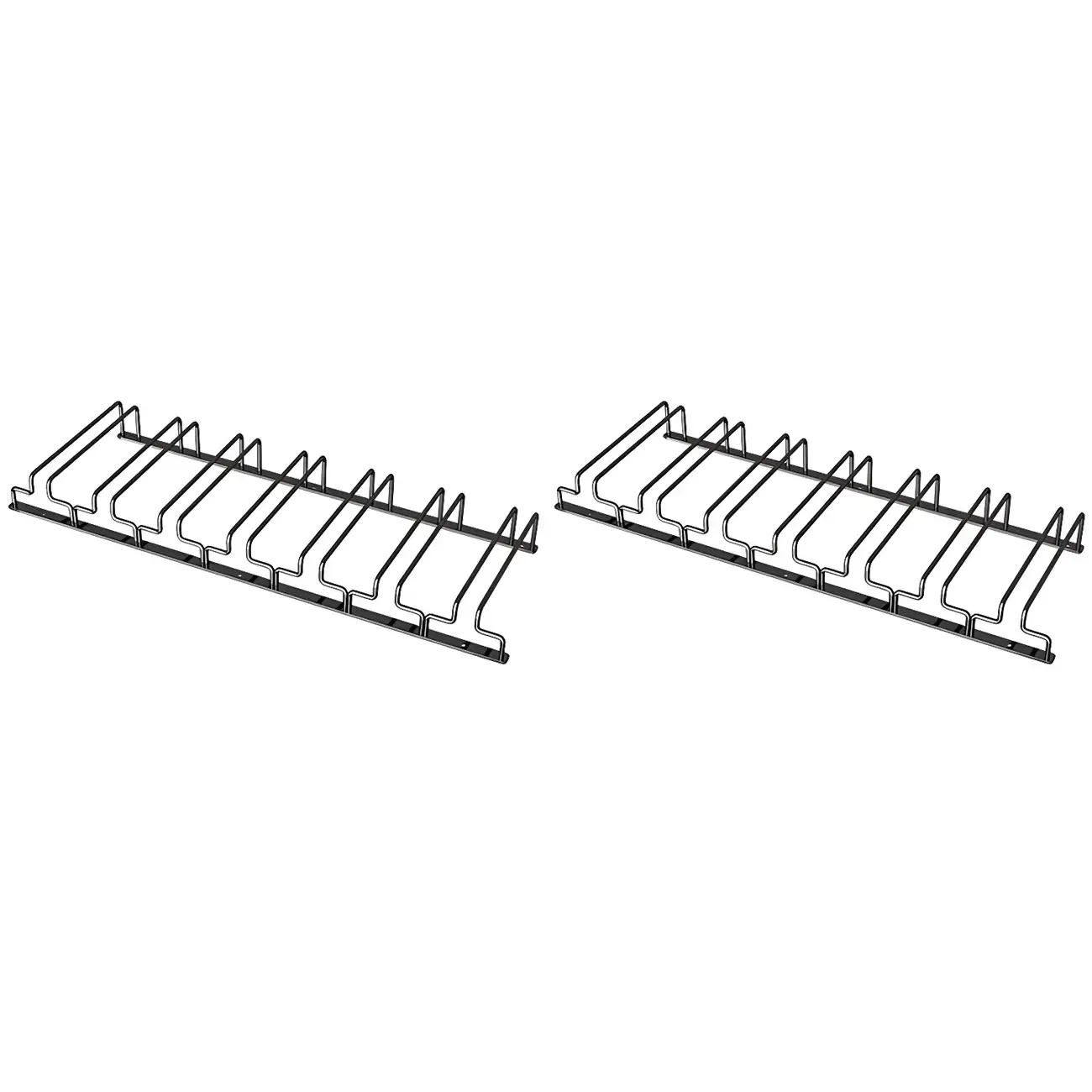 Contemporary Metal Hanging Wine Glass Rack Black Image - 27