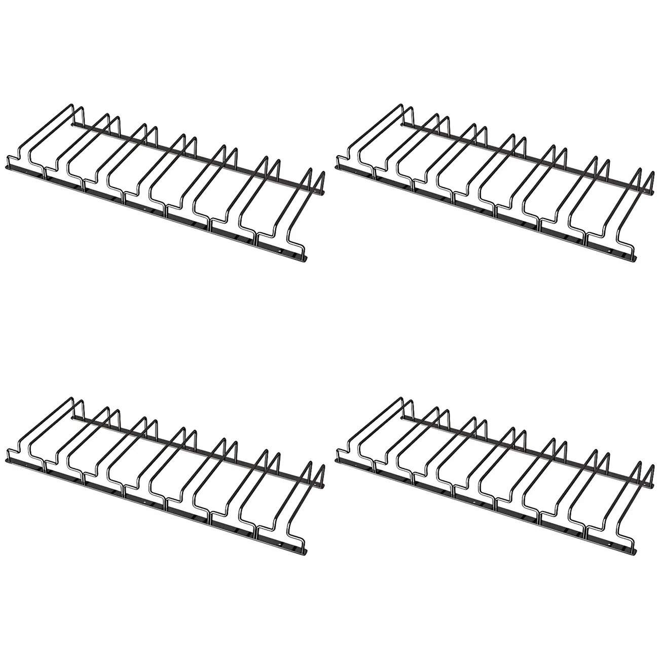 Contemporary Metal Hanging Wine Glass Rack Black Image - 30 | homeyfad