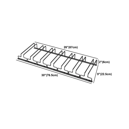 Contemporary Metal Hanging Wine Glass Rack Black Image - 32