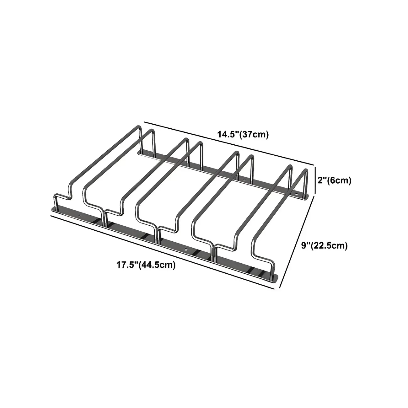 Contemporary Metal Hanging Wine Glass Rack Black Image - 33