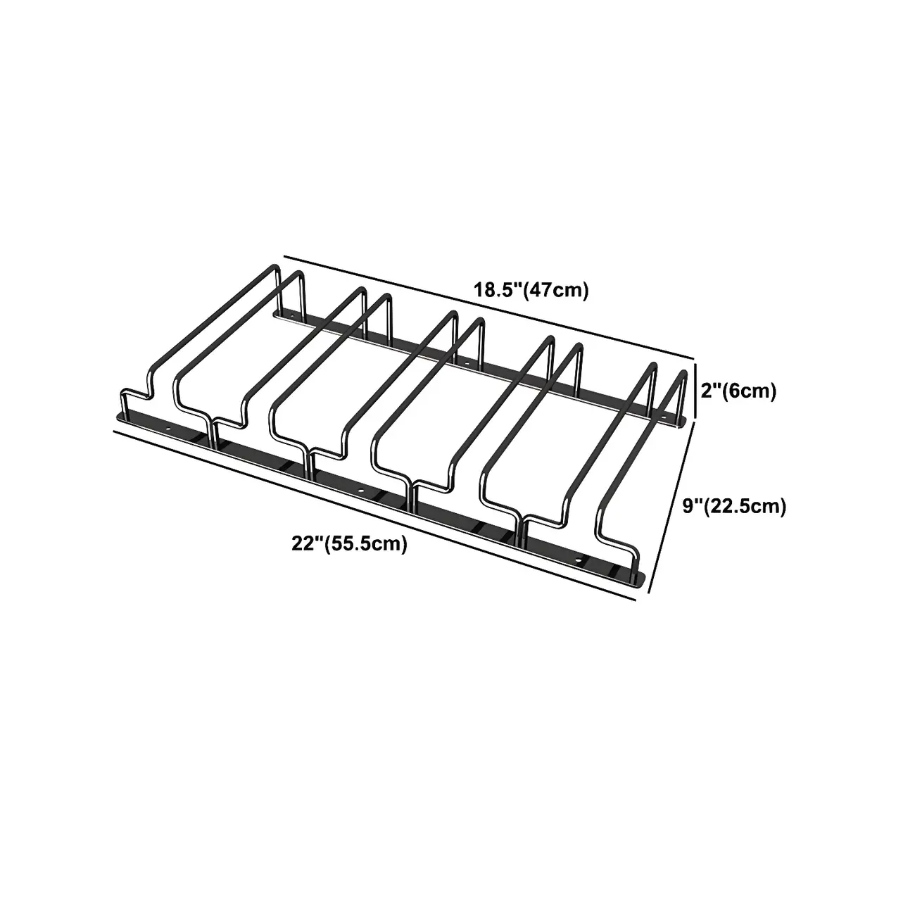 Contemporary Metal Hanging Wine Glass Rack Black Image - 39 | homeyfad