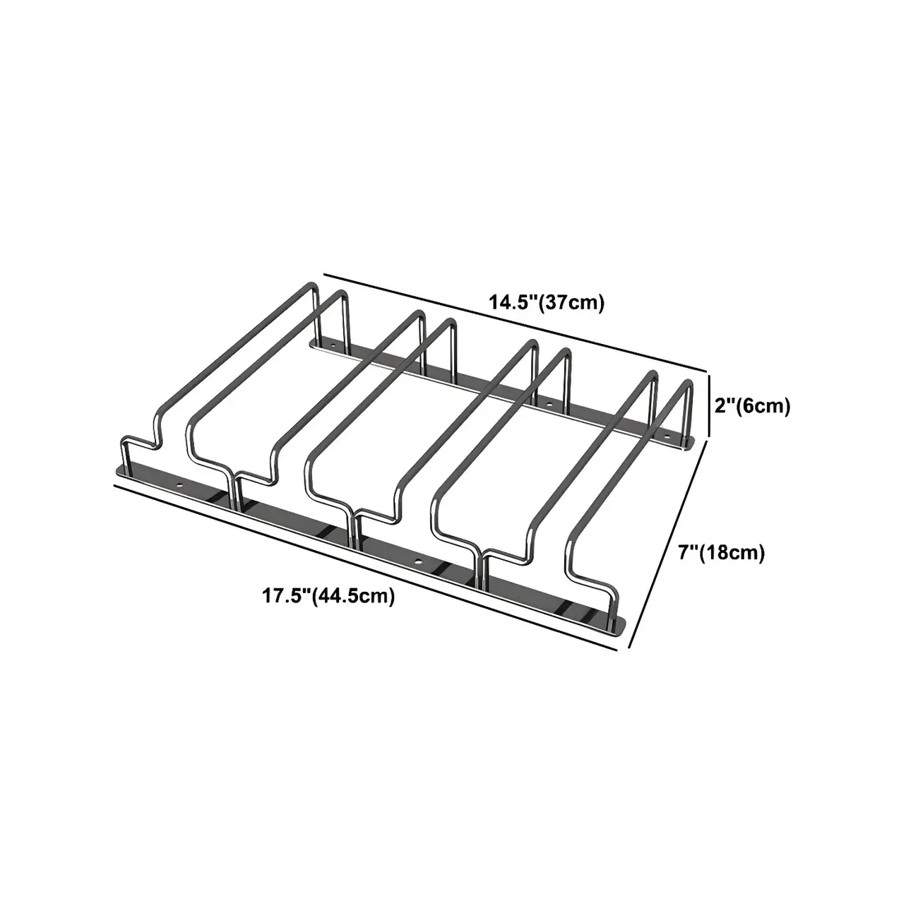 Contemporary Metal Hanging Wine Glass Rack Black Image - 41