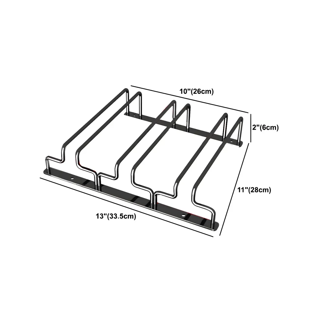 Contemporary Metal Hanging Wine Glass Rack Black Image - 43