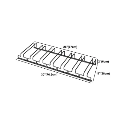 Contemporary Metal Hanging Wine Glass Rack Black Image - 45