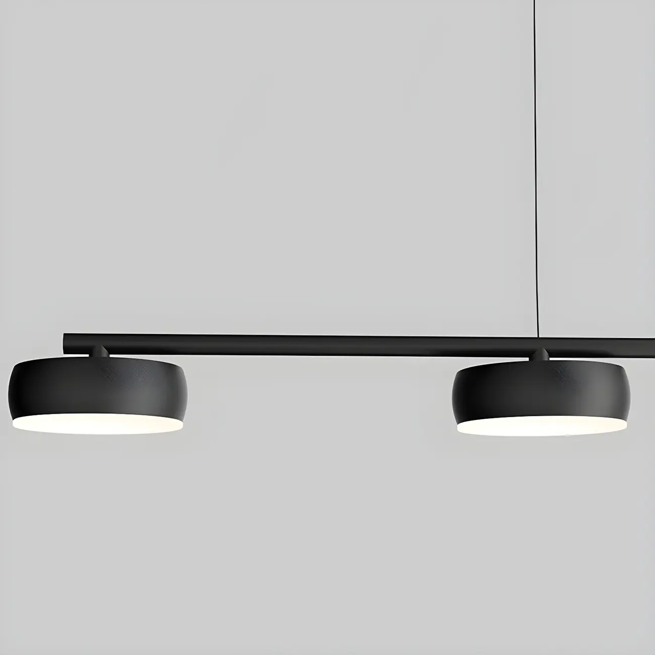 Modern Adjustable Black Linear Kitchen Island Light Image - 12 | homeyfad