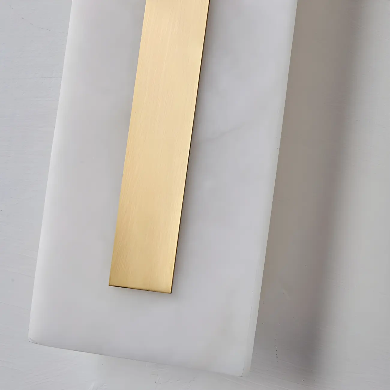 Modern Brass Oval Stone Wall Sconce Dimmable LED for Bedroom Image - 12 | homeyfad