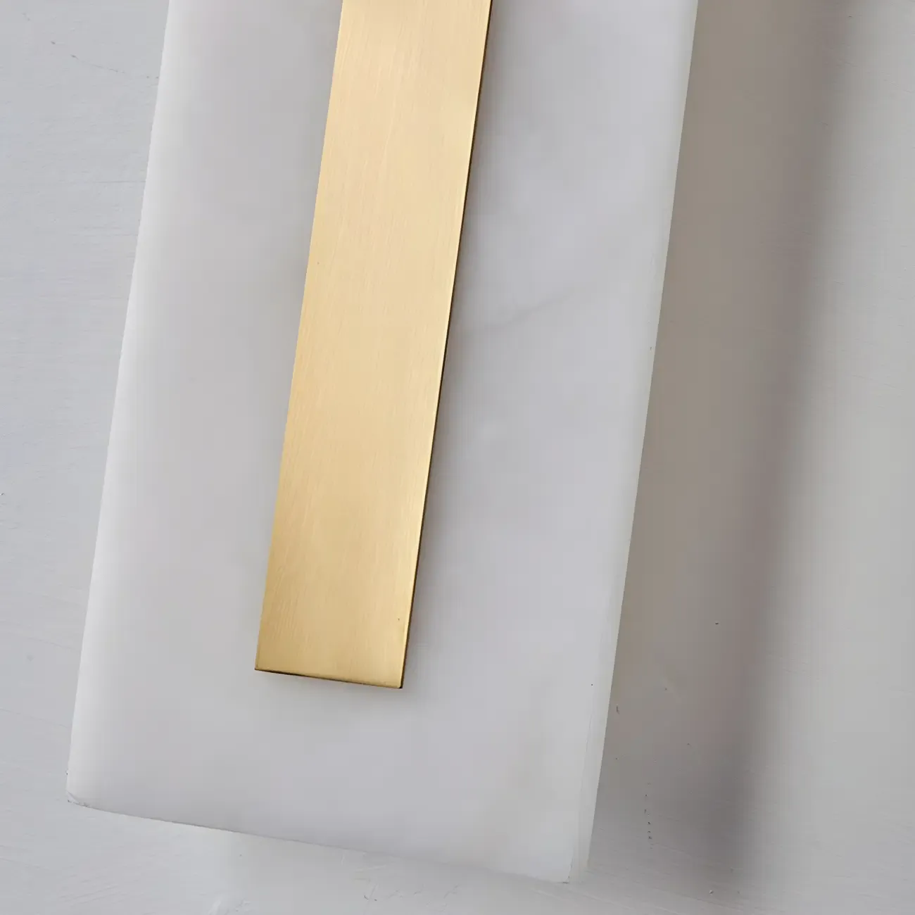 Modern Brass Oval Stone Wall Sconce Dimmable LED for Bedroom Image - 12