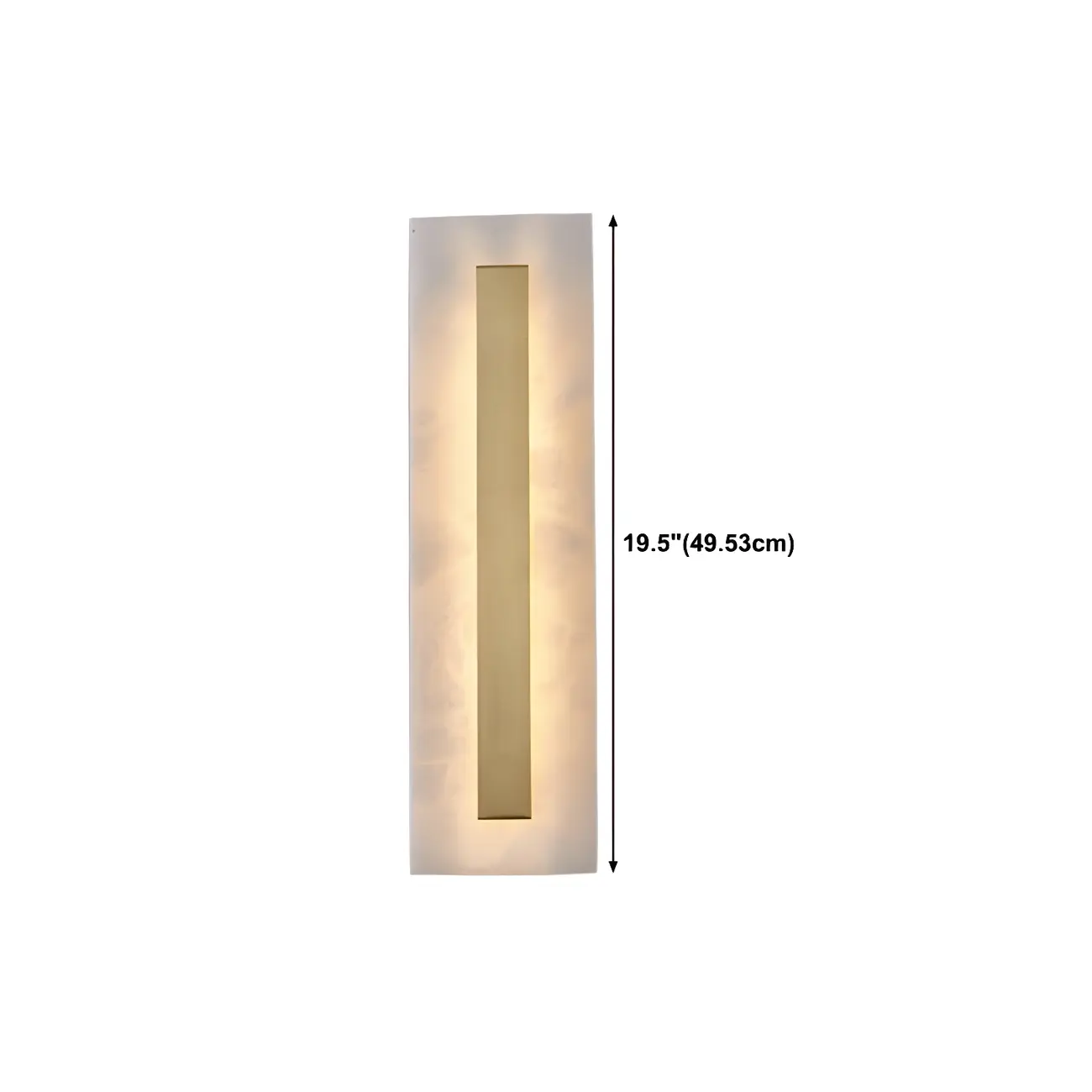 Modern Brass Oval Stone Wall Sconce Dimmable LED for Bedroom Image - 25 | homeyfad