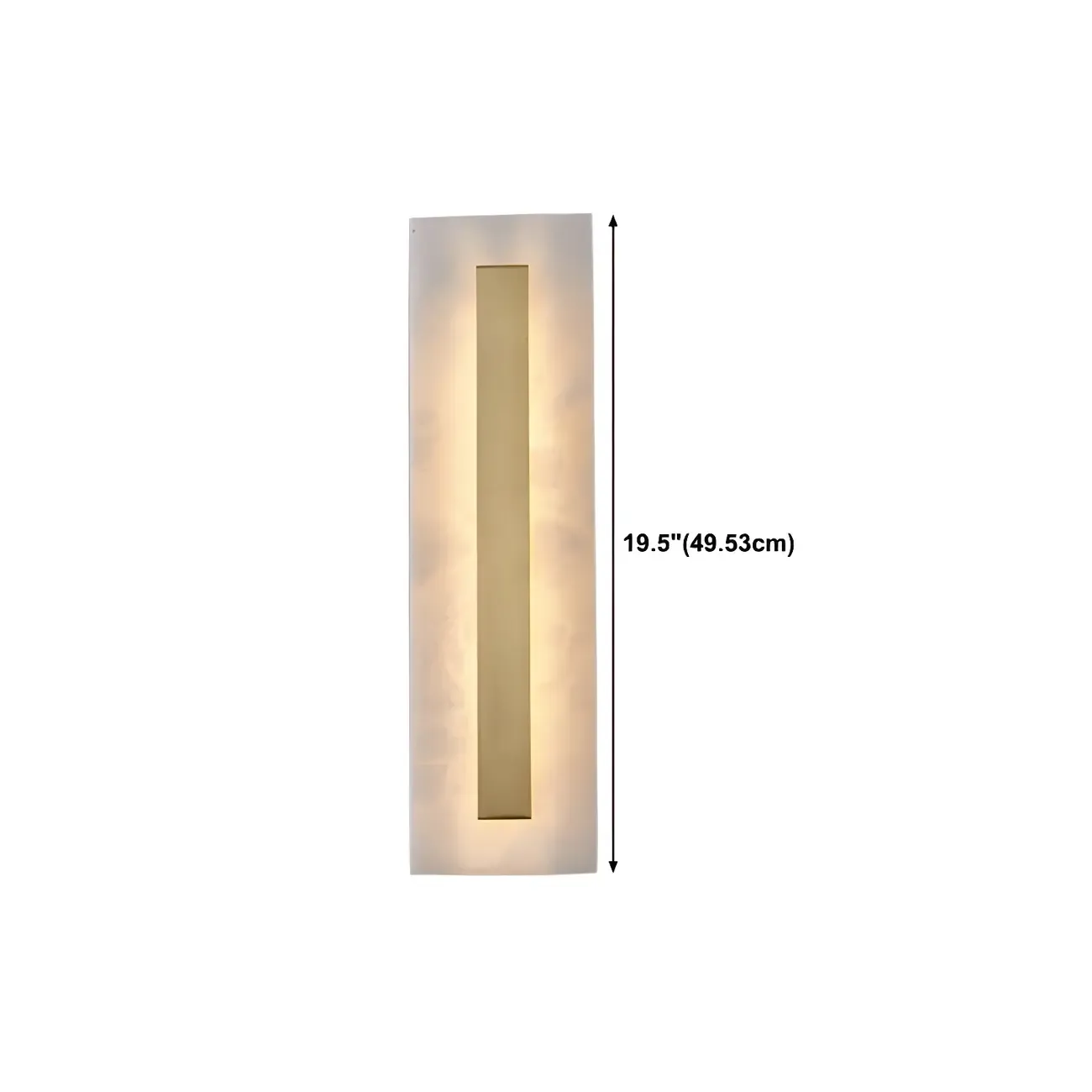 Modern Brass Oval Stone Wall Sconce Dimmable LED for Bedroom Image - 25