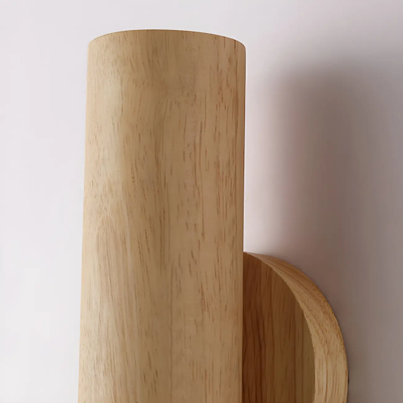 Modern Style Cylinder Shape Wall Sconce Wood 2 Light Sconces for Bedroom Image - 14 | homeyfad
