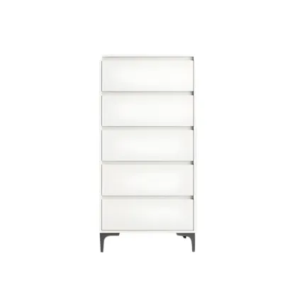 Minimalist Natural Wooden Double Dresser with Storage Image - 3