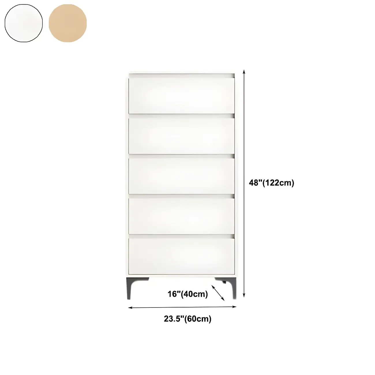 Minimalist Natural Wooden Double Dresser with Storage Image - 18