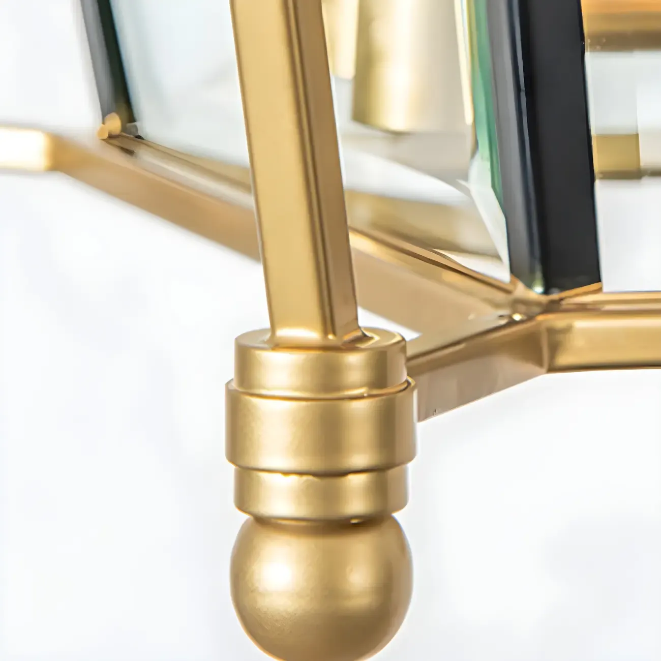 Gold Square Glass Crystal Modern Chandelier Light Image - 10