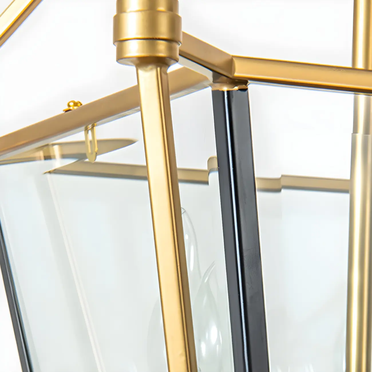 Gold Square Glass Crystal Modern Chandelier Light Image - 12 | homeyfad