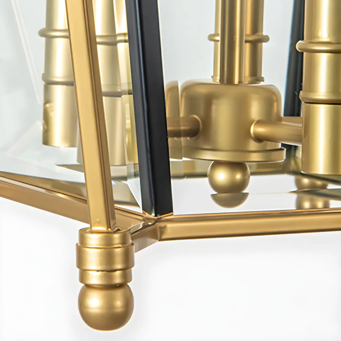 Gold Square Glass Crystal Modern Chandelier Light Image - 13 | homeyfad