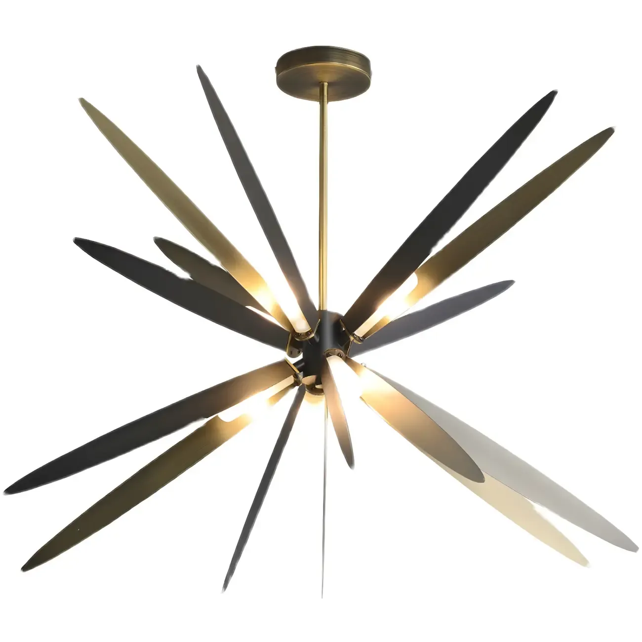 Postmodern Style Chandelier Light Metal Starburst Pendant Light for Living Room Image - 11