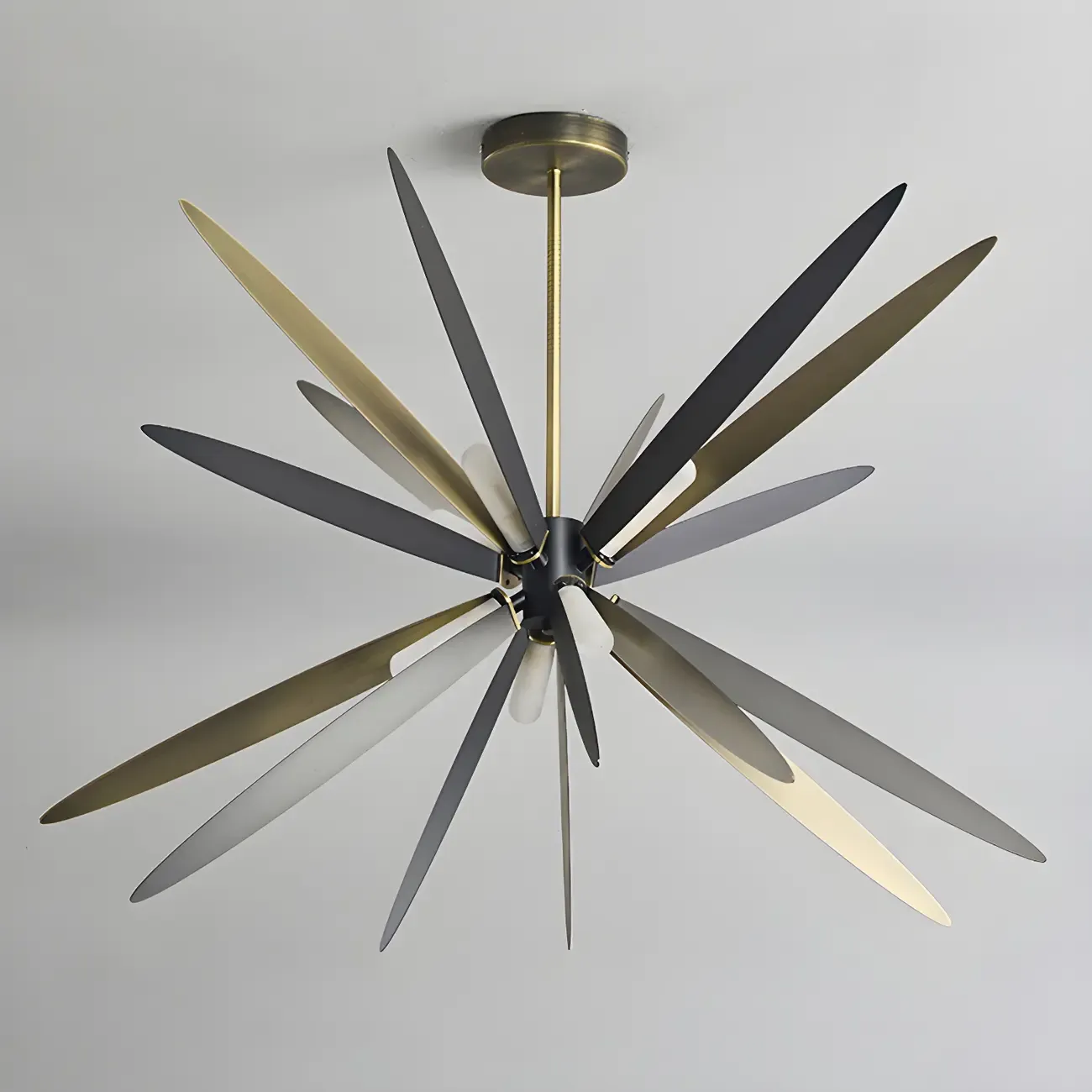 Postmodern Style Chandelier Light Metal Starburst Pendant Light for Living Room Image - 10