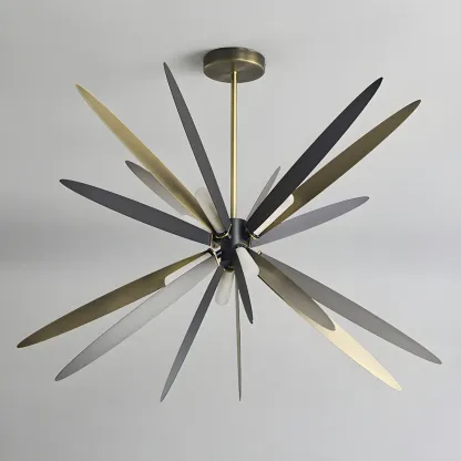 Postmodern Style Chandelier Light Metal Starburst Pendant Light for Living Room Image - 10