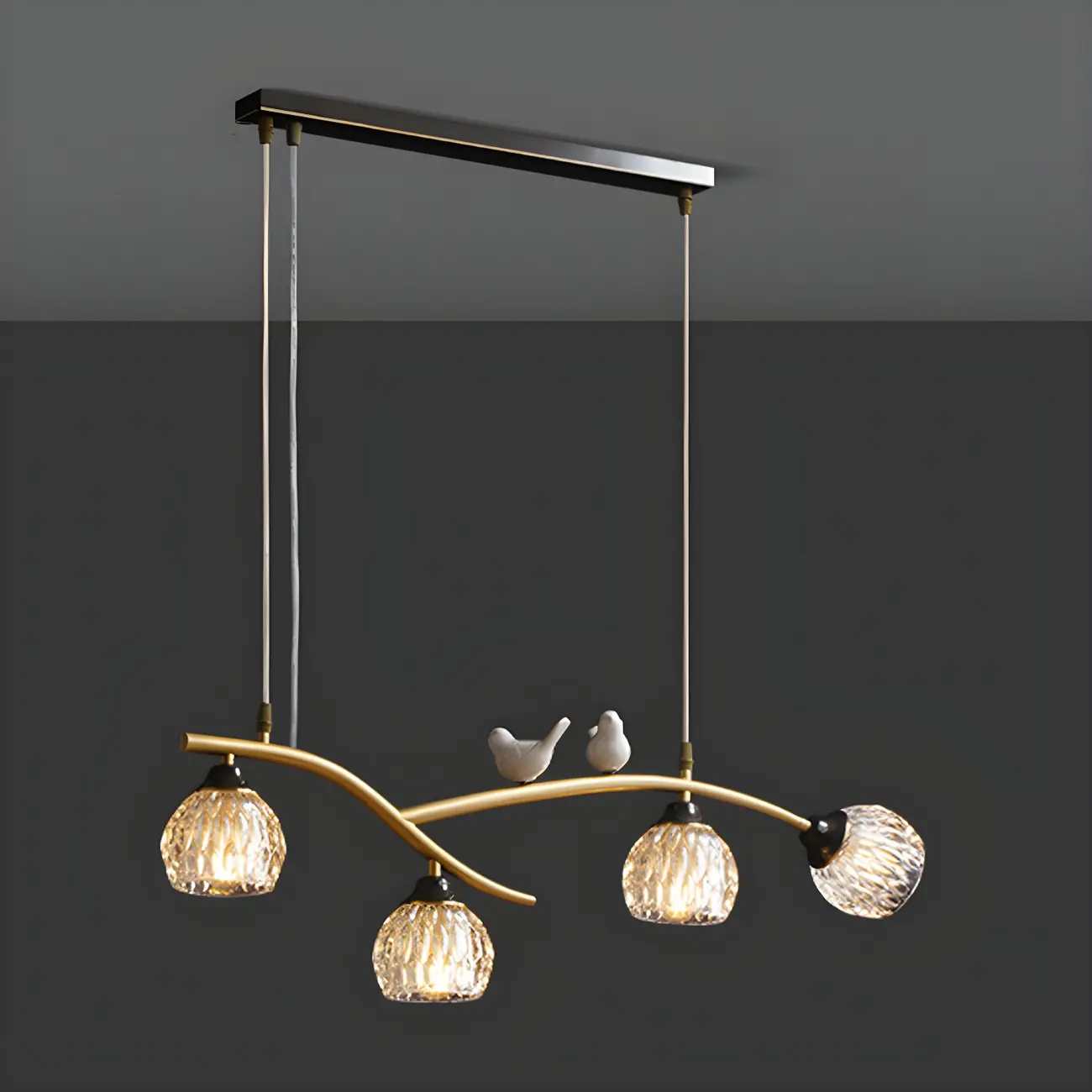 Modern Crystal Decorative Birds Pendant Light Image - 6 | homeyfad